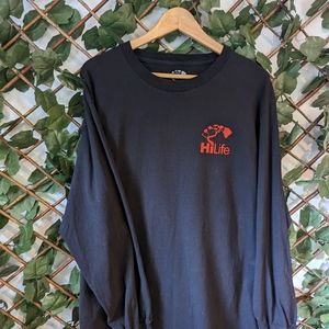 Hi life long sleeve mens t-shirt